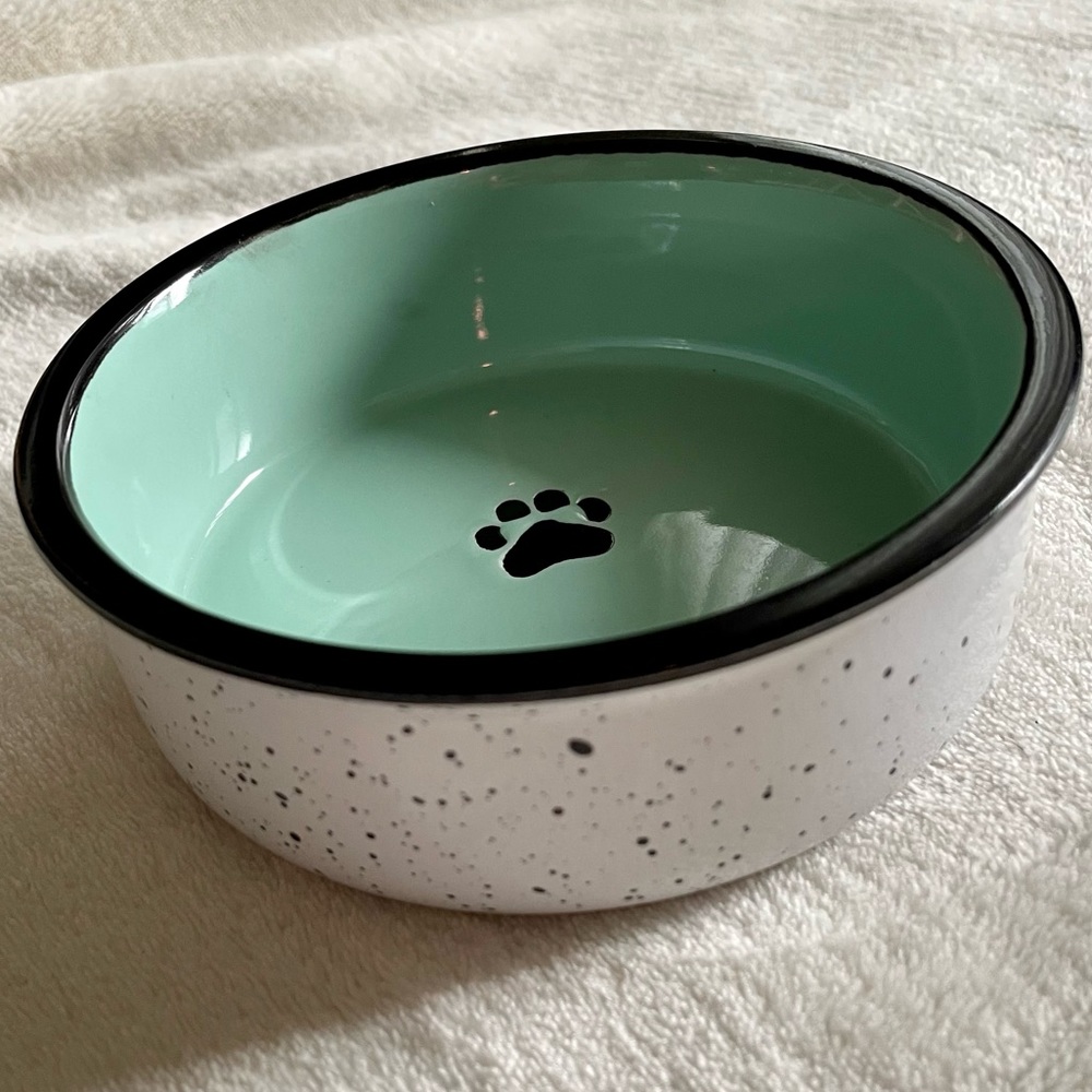 Paw Print Pet Food Bowl Spectrum Designz